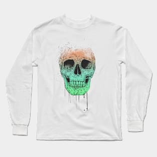 Pop art skull Long Sleeve T-Shirt